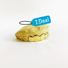 Load image into Gallery viewer, 10k-24k Yellow Gold + Platinum and Silver 1,2,4,6,8 Teeth Top And/Or Bottom
