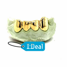 Load image into Gallery viewer, 10k-24k Yellow Gold + Platinum and Silver 1,2,4,6,8 Teeth Top And/Or Bottom
